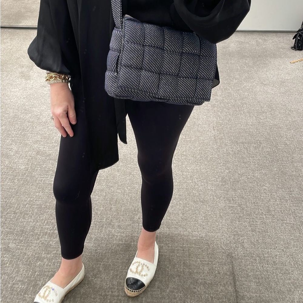 Bottega Veneta Cassette Intrecciato Denim Crossbody Bag